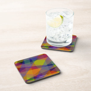 Posavasos Cojín de plástico - Geométrico Oscuro