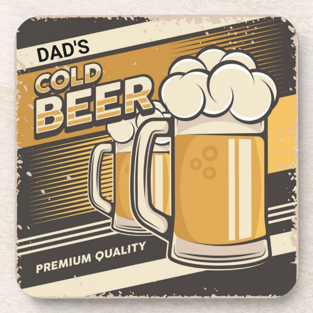 Posavasos Cojín decorativo de cerveza fría DAD Classic (Frente)