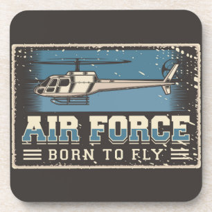 Posavasos Cojín decorativo de Helicópteros de la Fuerza Aére
