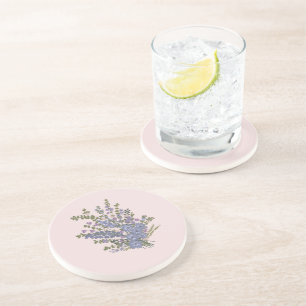 Posavasos Cojín decorativo Floral Bouquet de Lavanda Azul