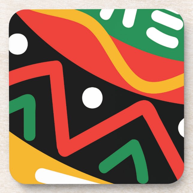 Posavasos Cojín decorativo geográfico del Mes de la Historia (Frente)