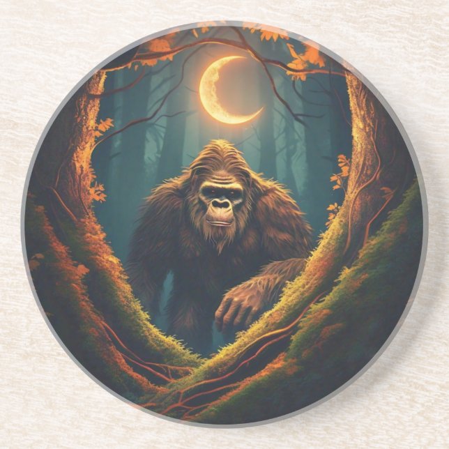 Posavasos Cojín decorativo Sasquatch Peeking (Frente)