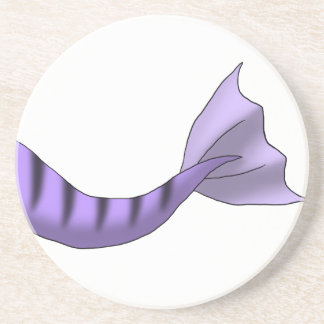 Posavasos Cola de la sirena del tigre de la lavanda
