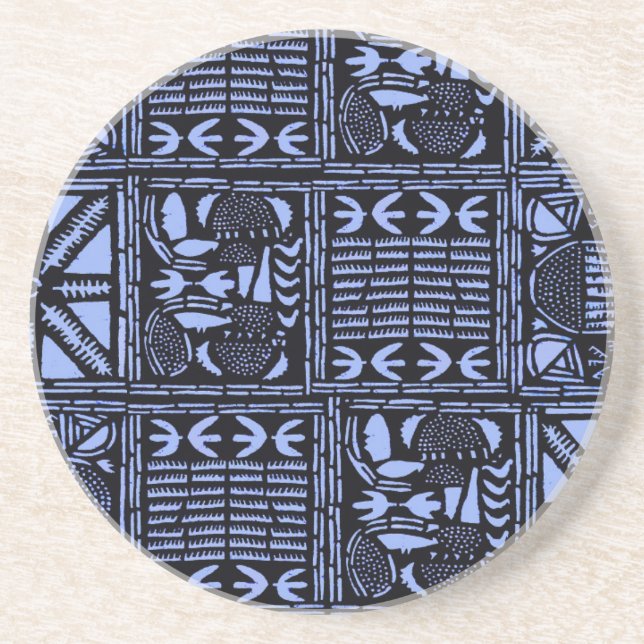 Posavasos Colcha de Batik Índigo - Azul (Frente)
