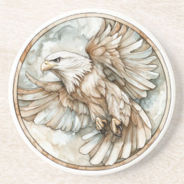 Posavasos Colección de águila salvaje del águila calva y la 