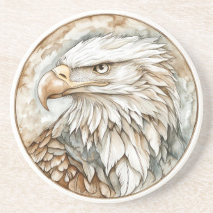 Posavasos Colección de águila salvaje del águila calva y la