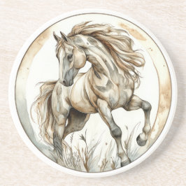 Posavasos Colección de caballos salvajes y sin tiempo