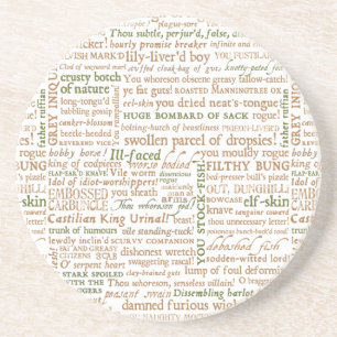 Posavasos Colección de insultos de Shakespeare