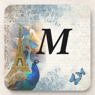 Posavasos Colección de pavos reales de París