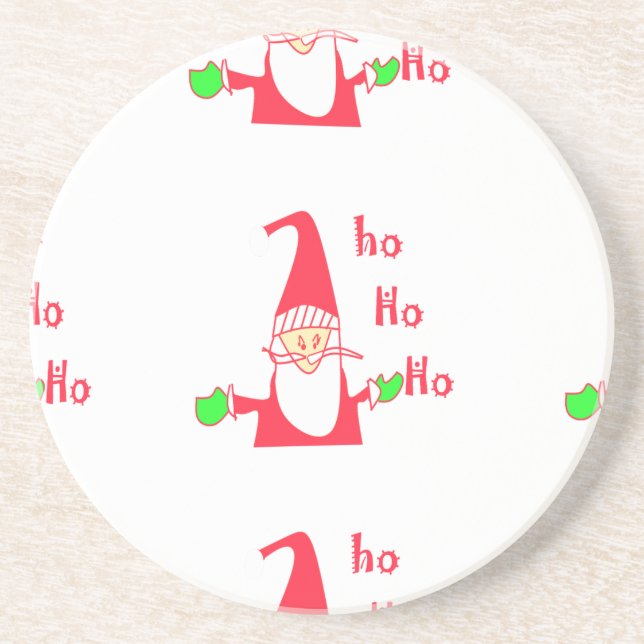 Posavasos Colección de Personalizados divertidos Mouse Santa (Frente)