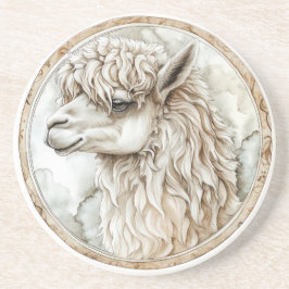 Posavasos Colección de tonos salvajes y atardecer de los Alp