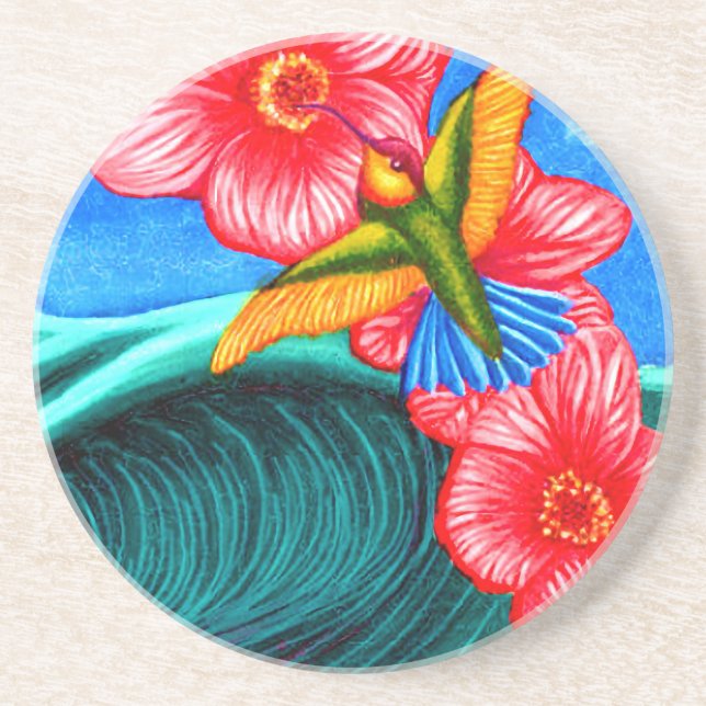Posavasos Colibrí Océano (Frente)