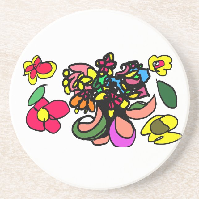 Posavasos Colibrí relaja primavera (Frente)