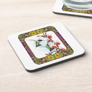 Posavasos Colibríes y Flores #5