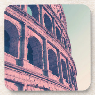 Posavasos Coliseo en Roma. Monumental romano de tres niveles