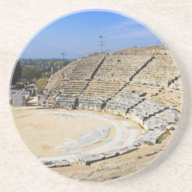 Posavasos Coliseo histórico en la montaña rusa del norte de  (Frente)