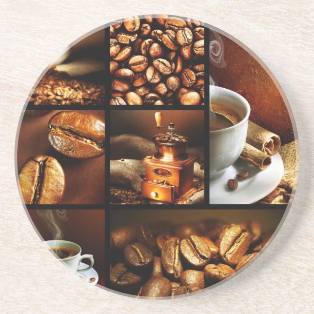 Posavasos Collage 2 del café (Frente)
