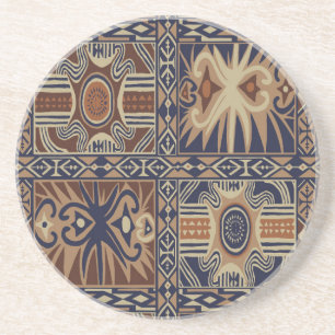 Posavasos Collage contemporáneo tribal africano