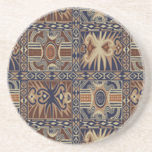 Posavasos Collage Contemporáneo Tribal Africano