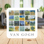 Posavasos Collage de pintura Van Gogh<br><div class="desc">Collage de pinturas de arte fino vintage de Vincent Van Gogh</div>
