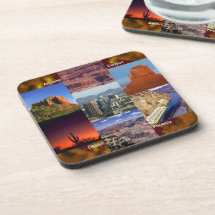 Posavasos Collage del desierto de Arizona