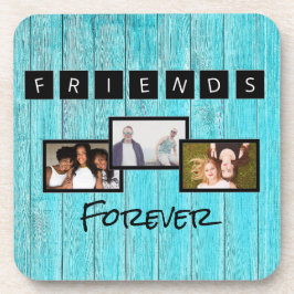 Posavasos Collage personalizado de fotos de plantillas de dí