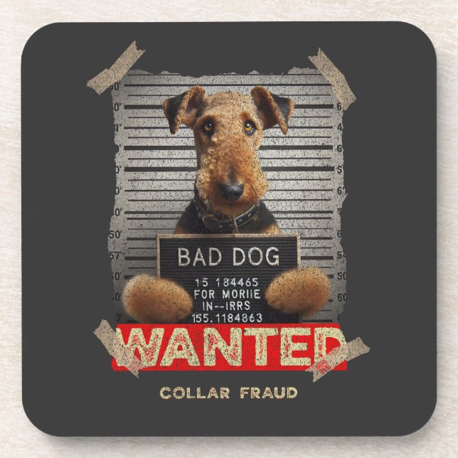 Posavasos Collar Fraudster: The Airedale Terrier (Frente)