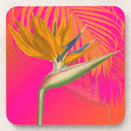 Posavasos Color de fondo PixDezines pájaros del paraíso/DIY