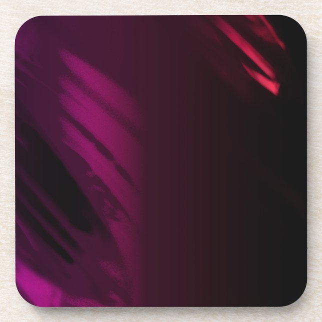 Posavasos Color de Rosa negro (Frente)