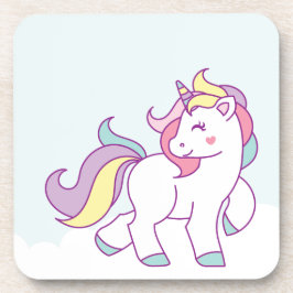 Posavasos Color del pastel de unicornio mágico lindo Persona