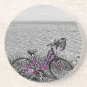 Posavasos Color selectivo de la bicicleta de la isla de Mack