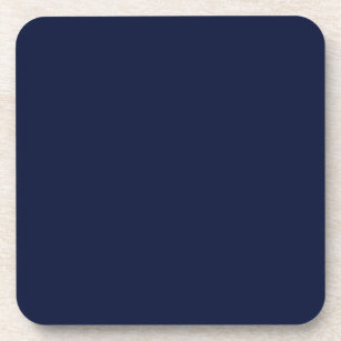 Posavasos Color sólido azul de la marina de medianoche