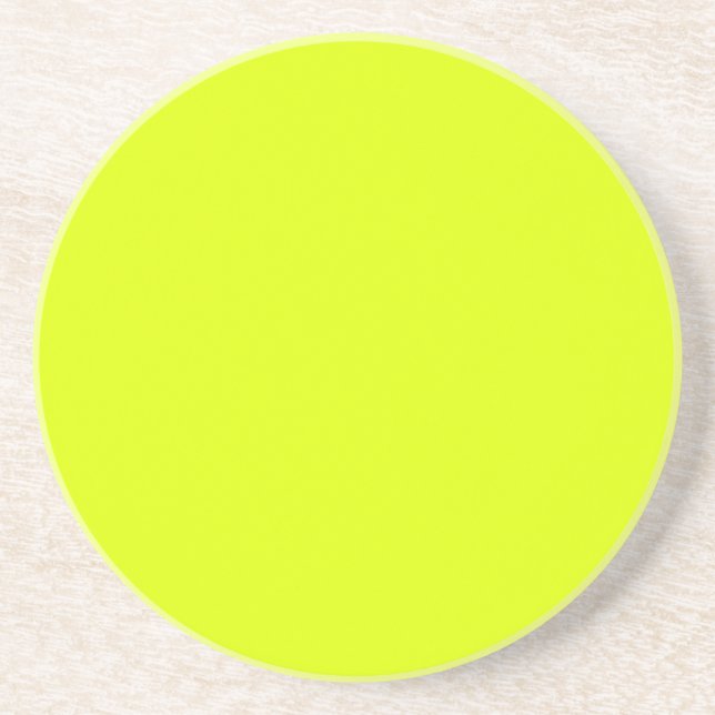 Posavasos Color sólido Neon Chartreuse | Color de moda (Frente)