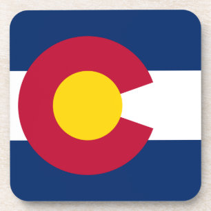 Posavasos Colorado: La bandera del estado centenario de EE. 