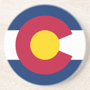 Posavasos Colorado: La bandera del estado centenario de EE. 