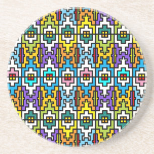 Posavasos Colores brillantes Patrón africano