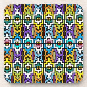 Posavasos Colores brillantes Patrón africano