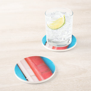 Posavasos Colores caribeños - abstracto