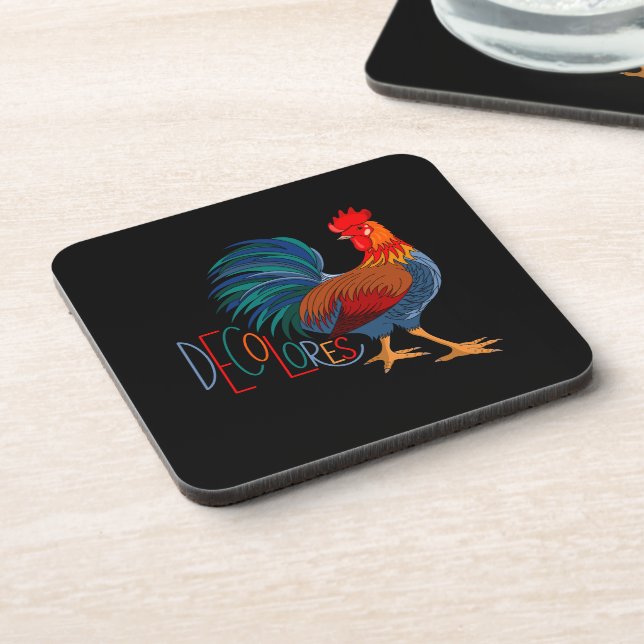 Posavasos Colores Cursillo Colorful Rooster (Lado Izquierdo)