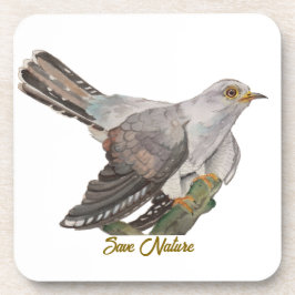 Posavasos Colores de agua pintando un cuco