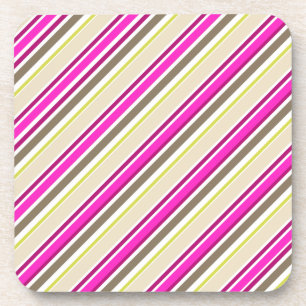 Posavasos Colores de fondo DIY de PixDezines Malibu Stripes