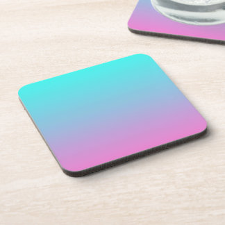 Posavasos Colores de sirena gradiente rosa morado aqua oscur