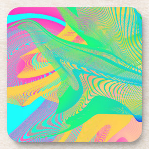 Posavasos COLORES FLUO - Arte Fractal -