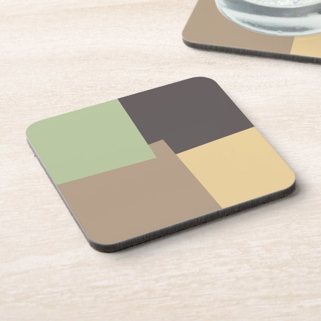 Posavasos Colores Geométricos Modernos Retro #10 (Lado Izquierdo)