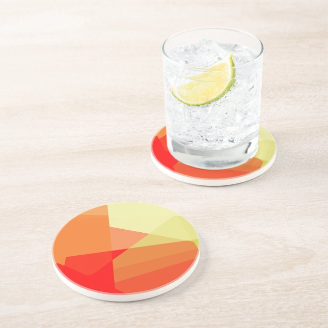 Posavasos Colores Geométricos Modernos Retro #23 (Lado)