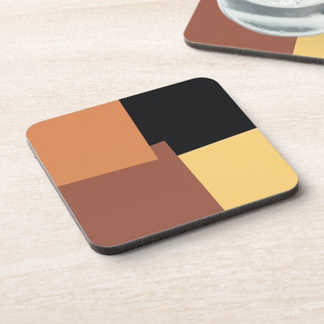 Posavasos Colores Geométricos Modernos Retro #35 (Lado Izquierdo)