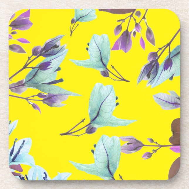 Posavasos Colores Pastel Flores Bougainvillea (Frente)