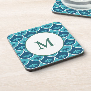 Posavasos Colores Personalizados florales de vieira Monogram