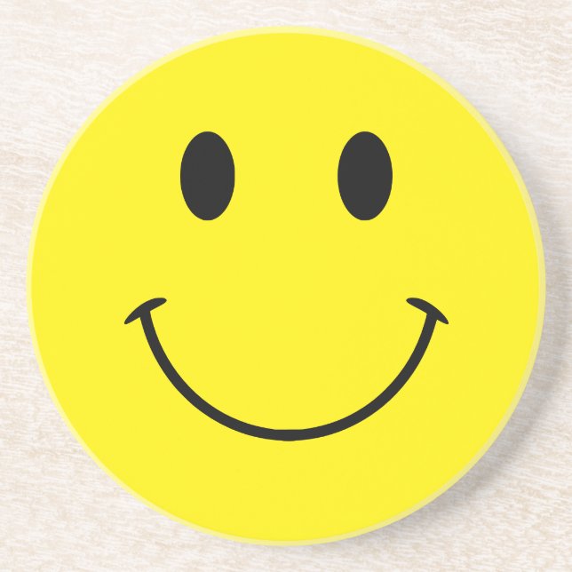 Posavasos Colores Personalizados Sonrisa Retro Adorable (Frente)
