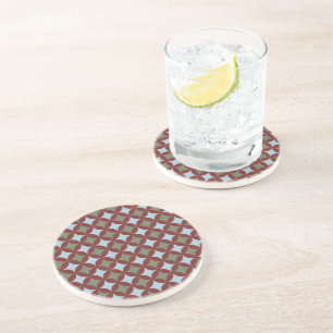 Posavasos Colores retro Círculos modernos de mediados del si